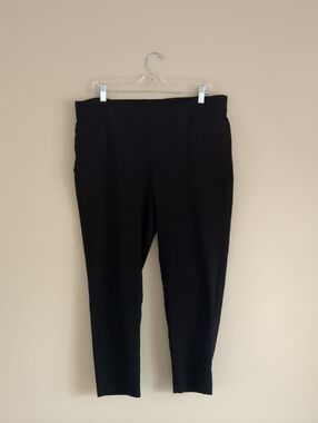 16W Zac & Rachel Woman Black Pull-On Stretchy Pants